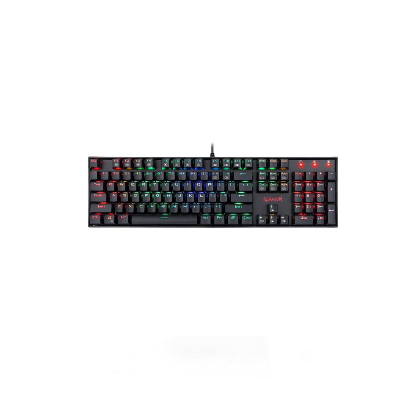 Redragon Mitra V2 K551RGB-1 Blue Switch RGB Black Wired Mechanical Keyboard