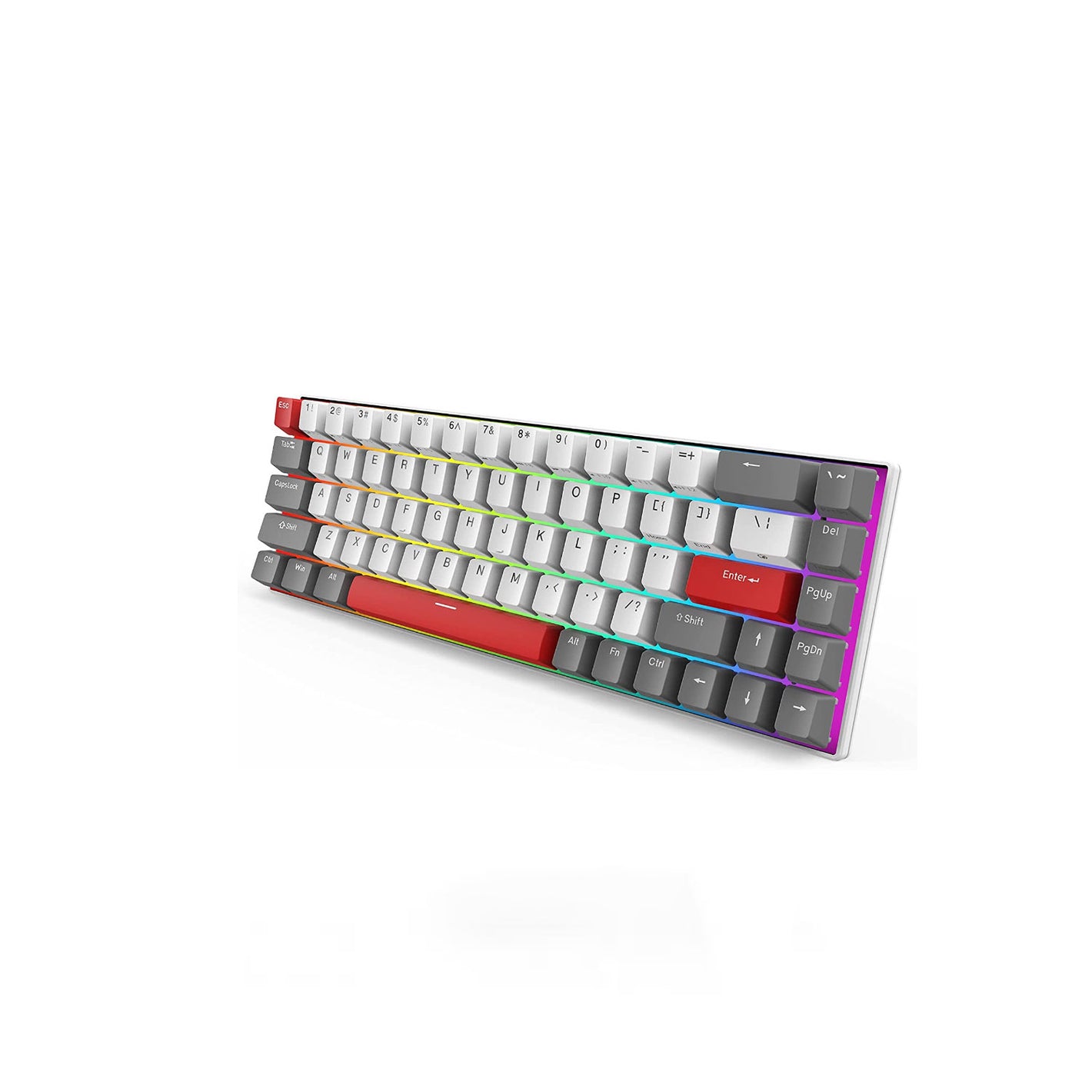 Royal Kludge G68 Black/Red Keycap Huano Blue Switch Keyboard (6935280810992)