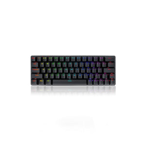 Redragon Jax PRO K613P-KBS 63 Keys Blue Switch 3-Mode RGB Black Mechanical Keyboard