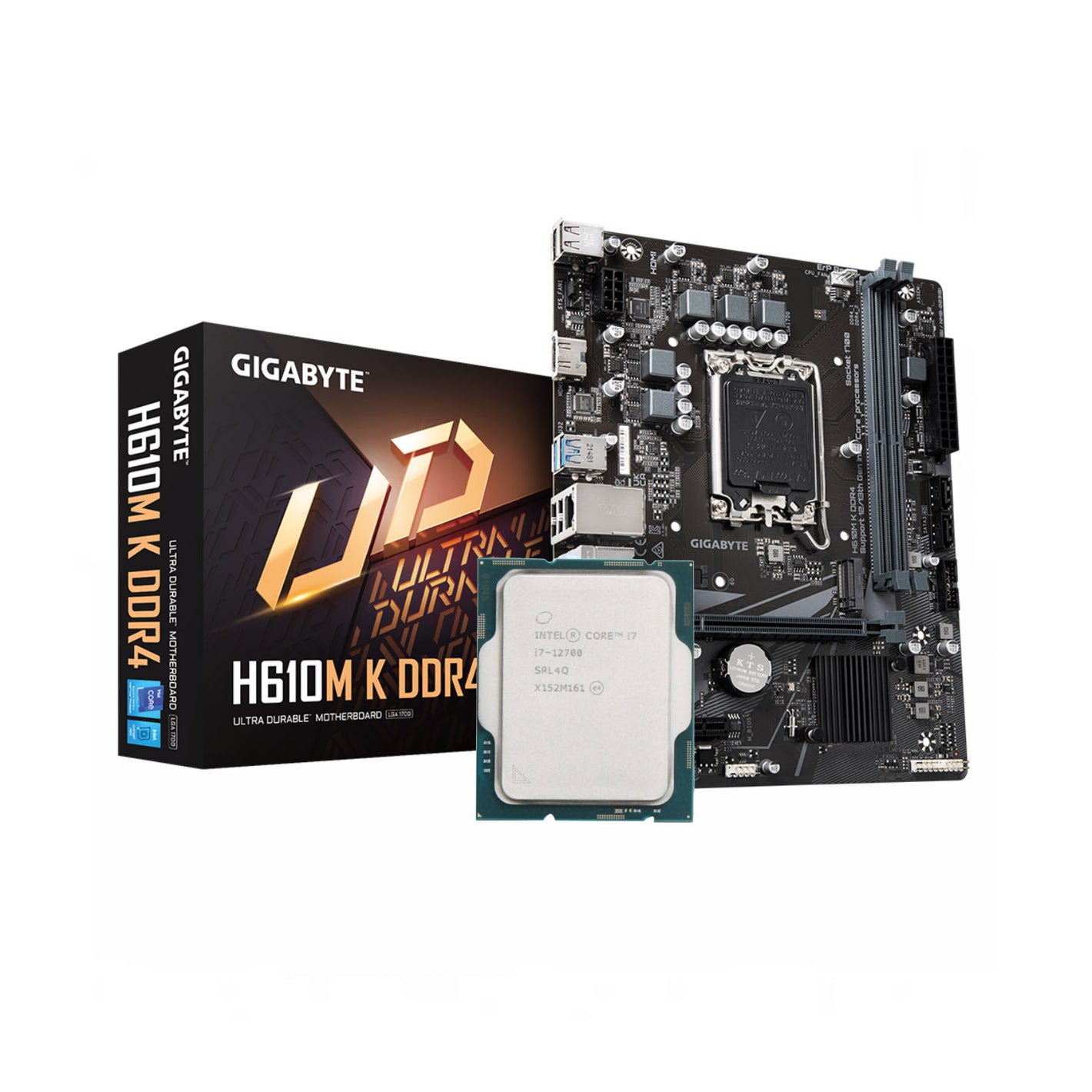 Intel Core i7-12700 + GIGABYTE H610M-K DDR4 Bundle