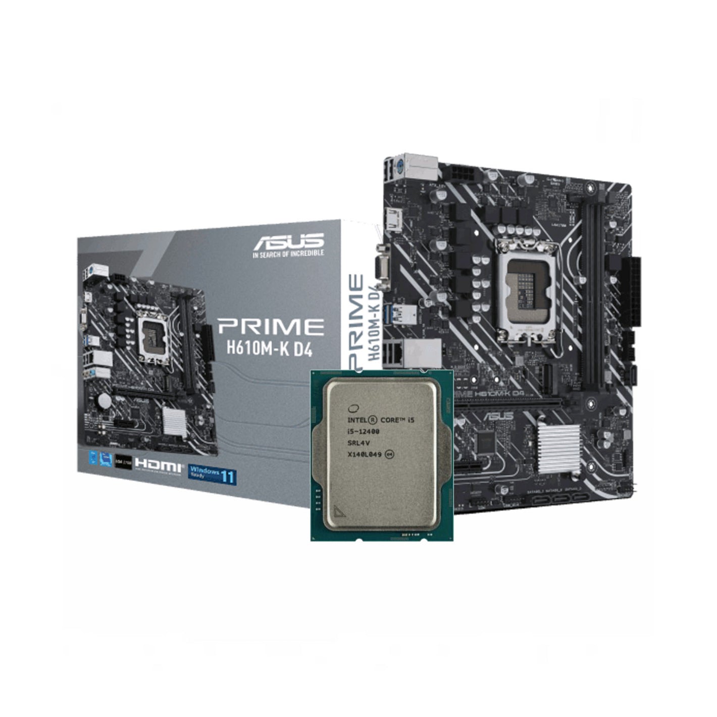 Intel Core i5-12400 + ASUS PRIME H610M-K DDR4 Bundle