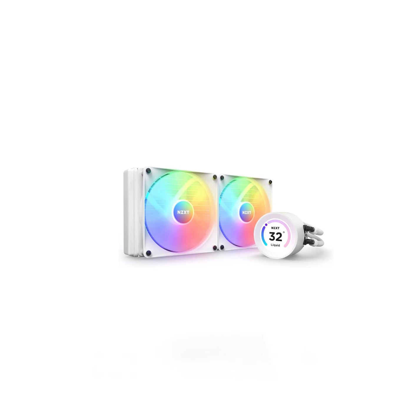 NZXT Kraken Elite RGB 280mm White LCD Display 60Hz CPU Cooler (RL-KR28E-W1)
