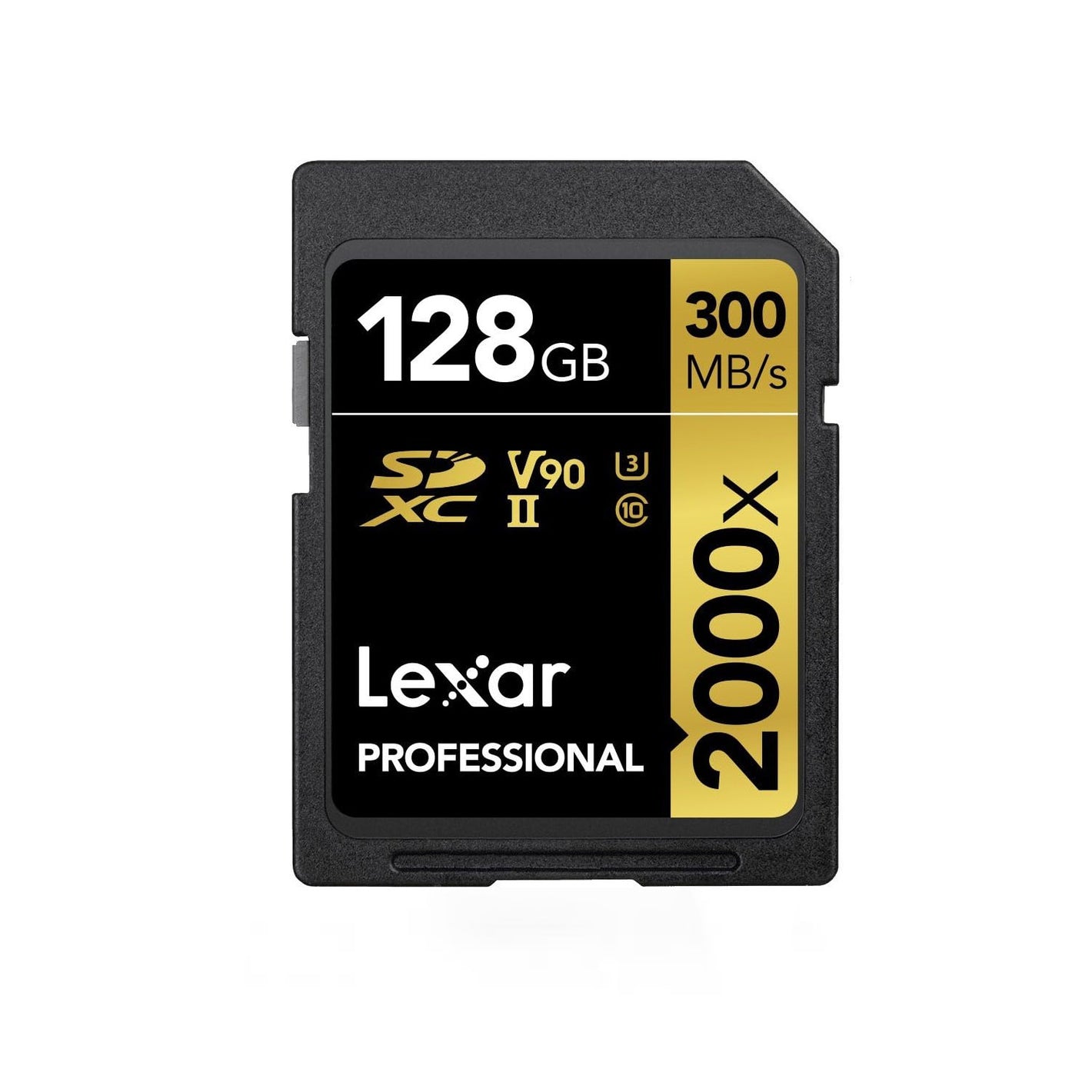 Lexar Professional 2000x U3 SDHC/SDXC RW 128GB Memory Card (LSD128CB2000R)