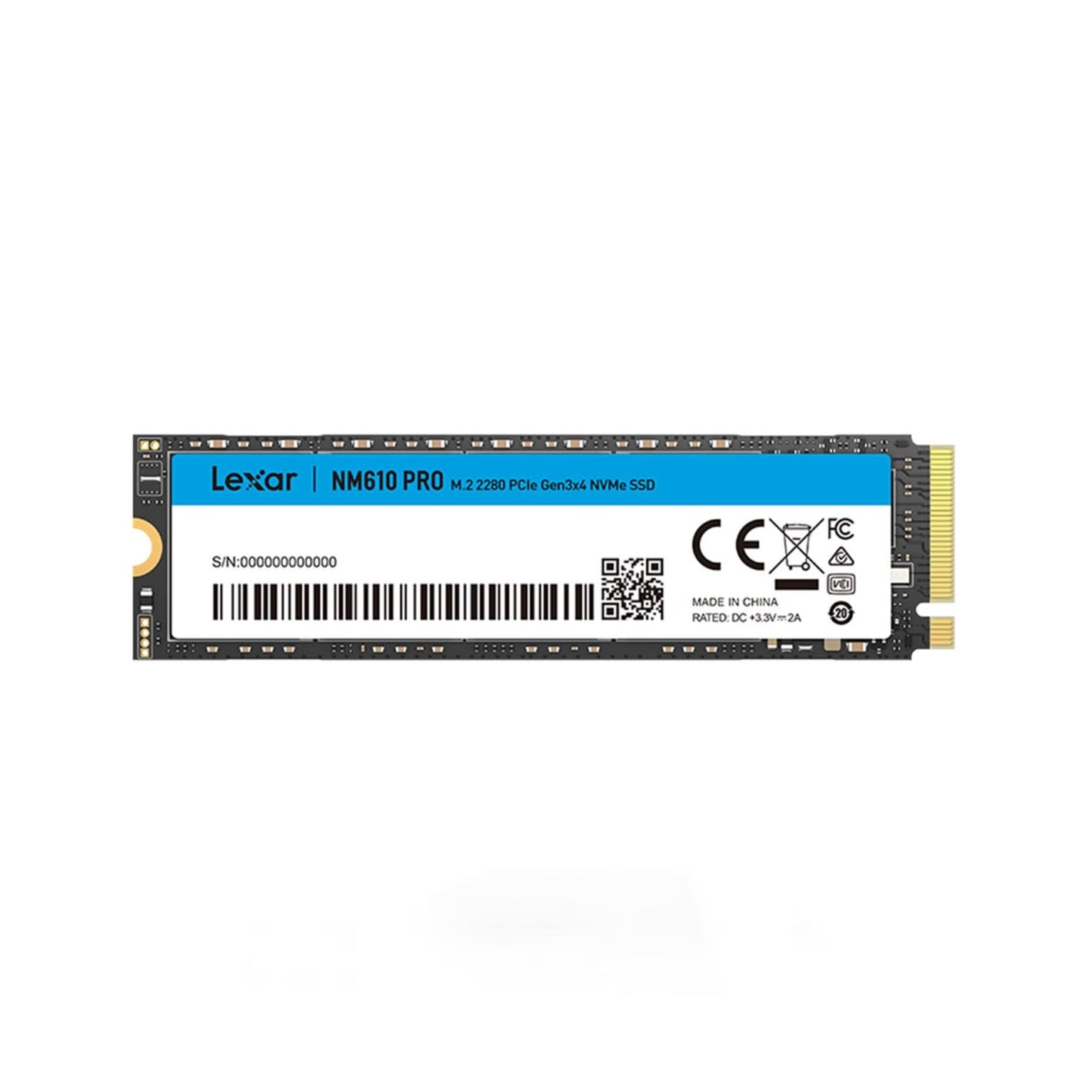 Lexar NM610 Pro 1TB M.2 2280 PCIe 3.0 Gen 3x4 NVMe SSD (LNM610P001T-RNNNG)