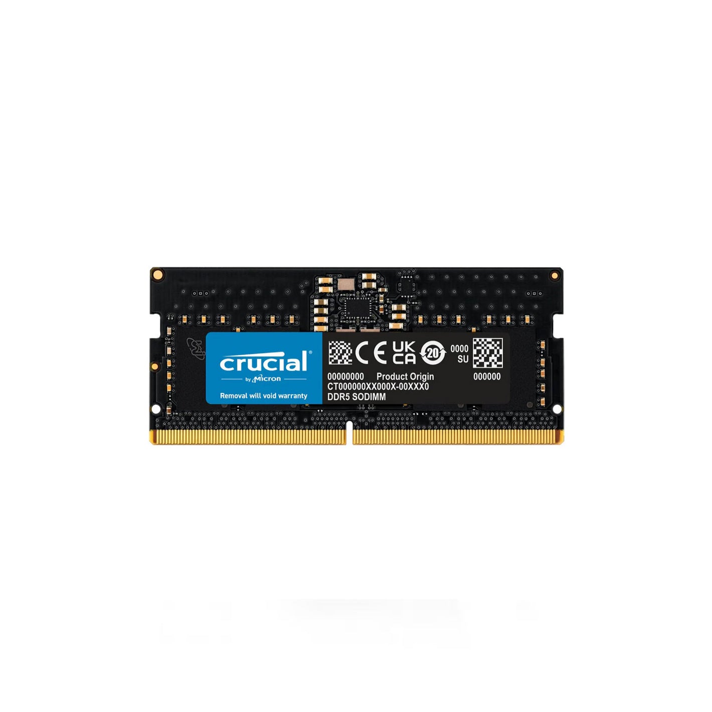 Crucial 16GB DDR5 5600MHz CL46 SODIMM Memory Module (CT16G56C46S5)