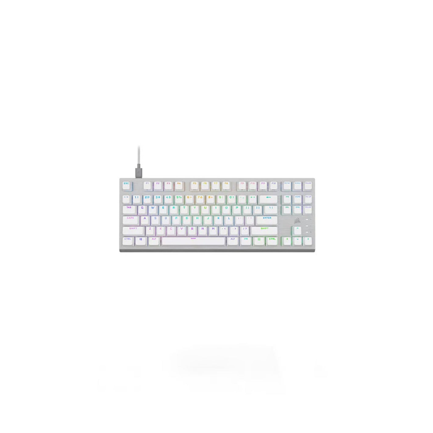 Corsair K60 Pro TKL RGB Mechanical Gaming OPX White Keyboard (CS-CH-911D11A-NA)