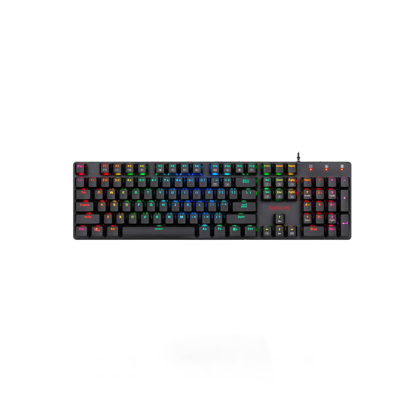 Redragon Shrapnel K589RGB-1 Brown Switch RGB Black Wired Mechanical Keyboard