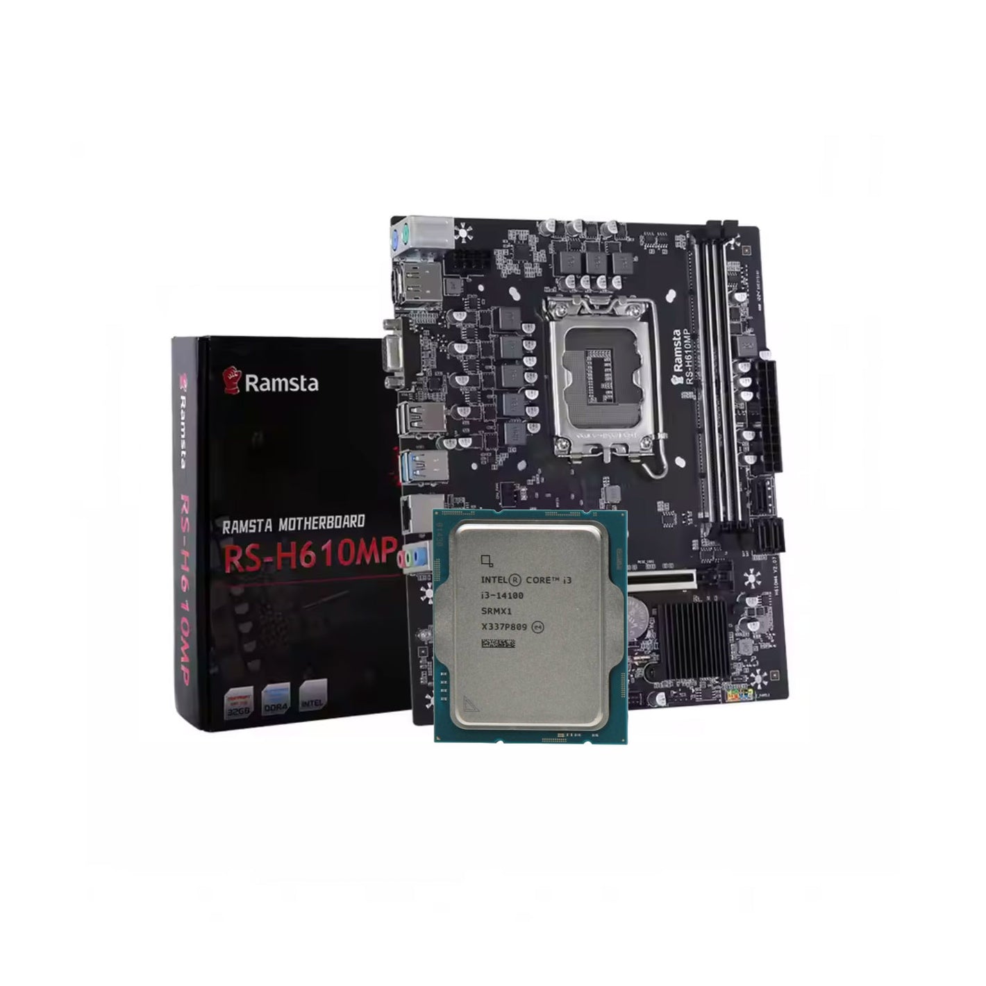 Intel Core i3-14100 + Ramsta RS-H610MP DDR4 Bundle
