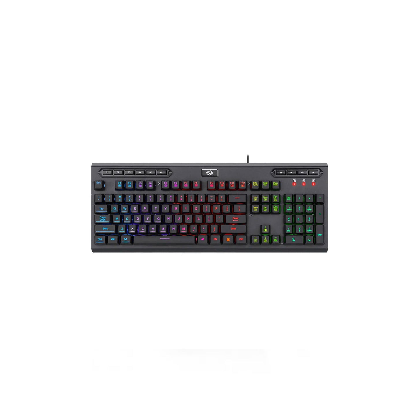 Redragon Aditya K513 RGB Rainbow 26 Anti-Ghost Keys Membrane Keyboard