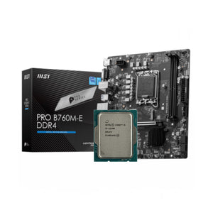 Intel Core i5-12400F + MSI PRO B760M-E DDR4 Bundle