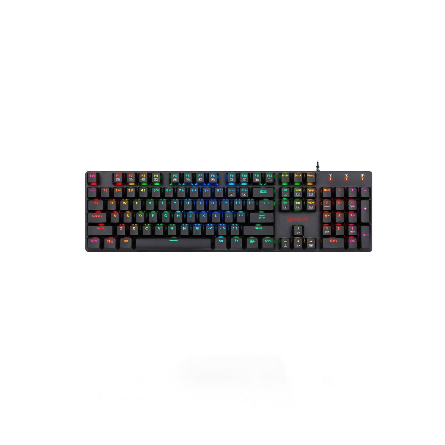 Redragon Shrapnel K589RGB-1 Red Switch RGB Black Wired Mechanical Keyboard