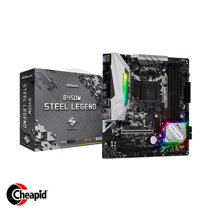 Asrock B450M Steel Legend Socket AM4 DDR4 Motherboard