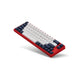 Leopold FC660M PD White/Blue (Red Case) - Cherry MX Silent Red, Mini Size (66 Keys) (FC660MS/EWBPD(R))