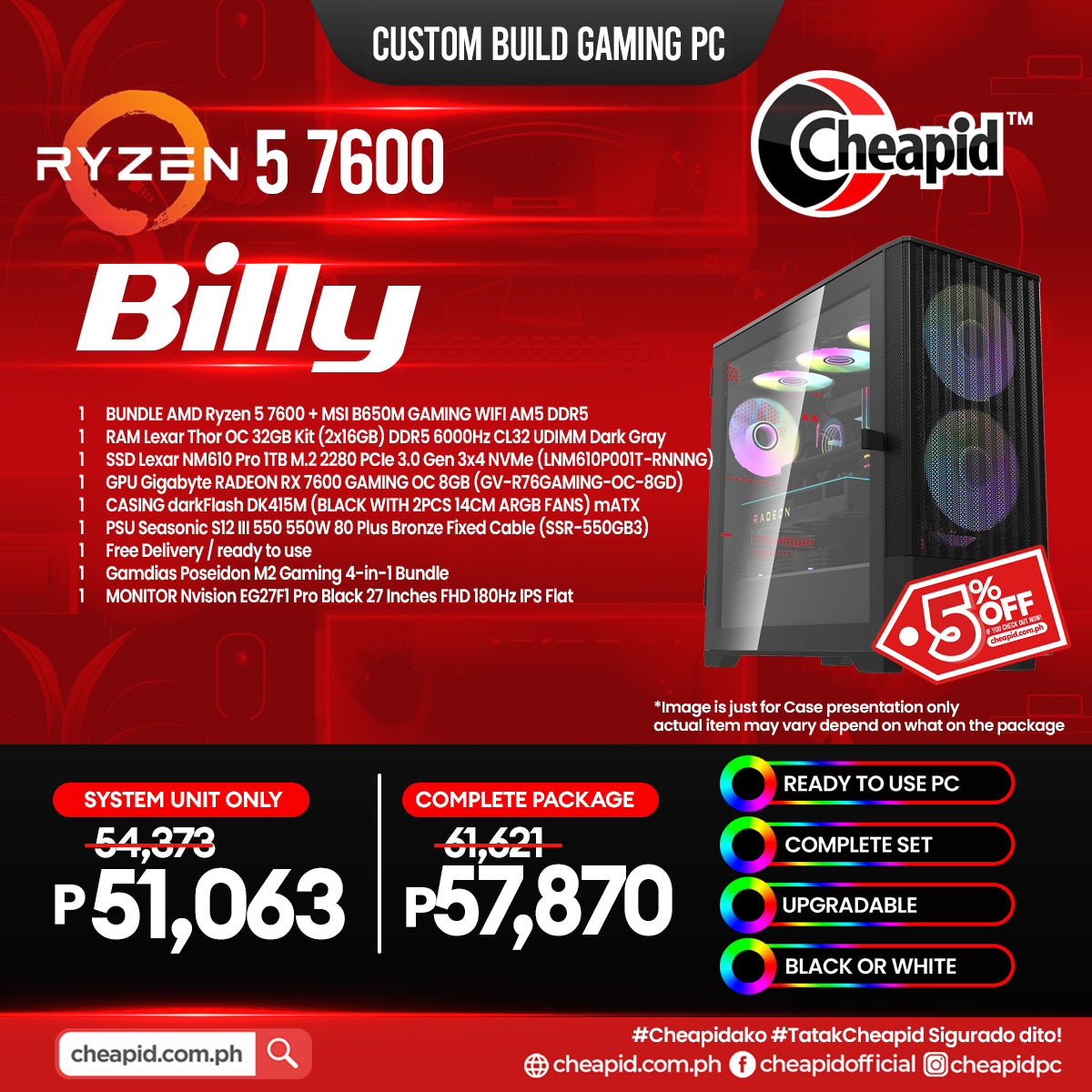 Billy - Custom Build Gaming PC
