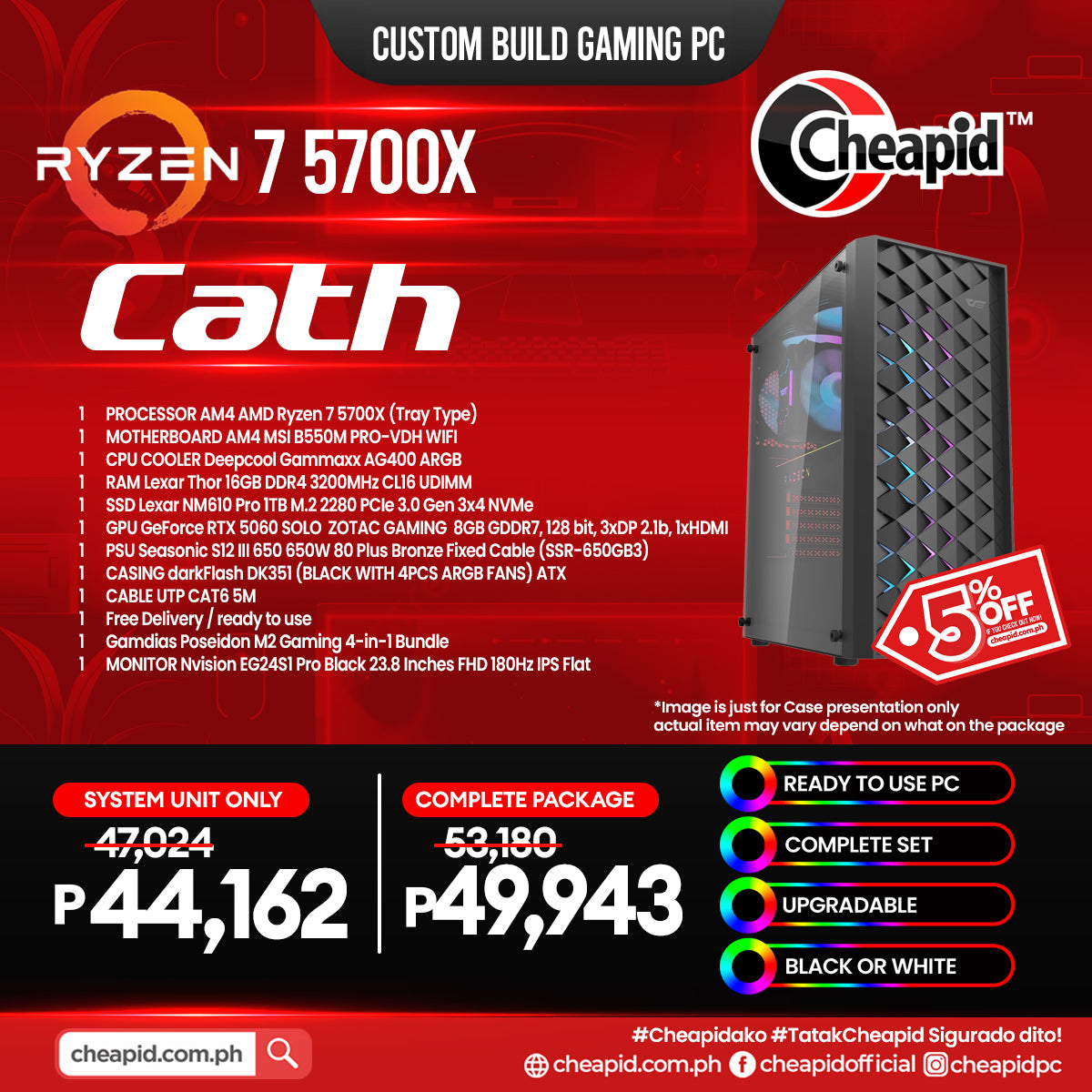 Cath - Custom Build Gaming PC