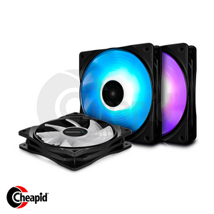 Deepcool RF 120 3-in-1 120mm RGB LED Cooler Case Fan (DP-FRGB-RF120-3C)