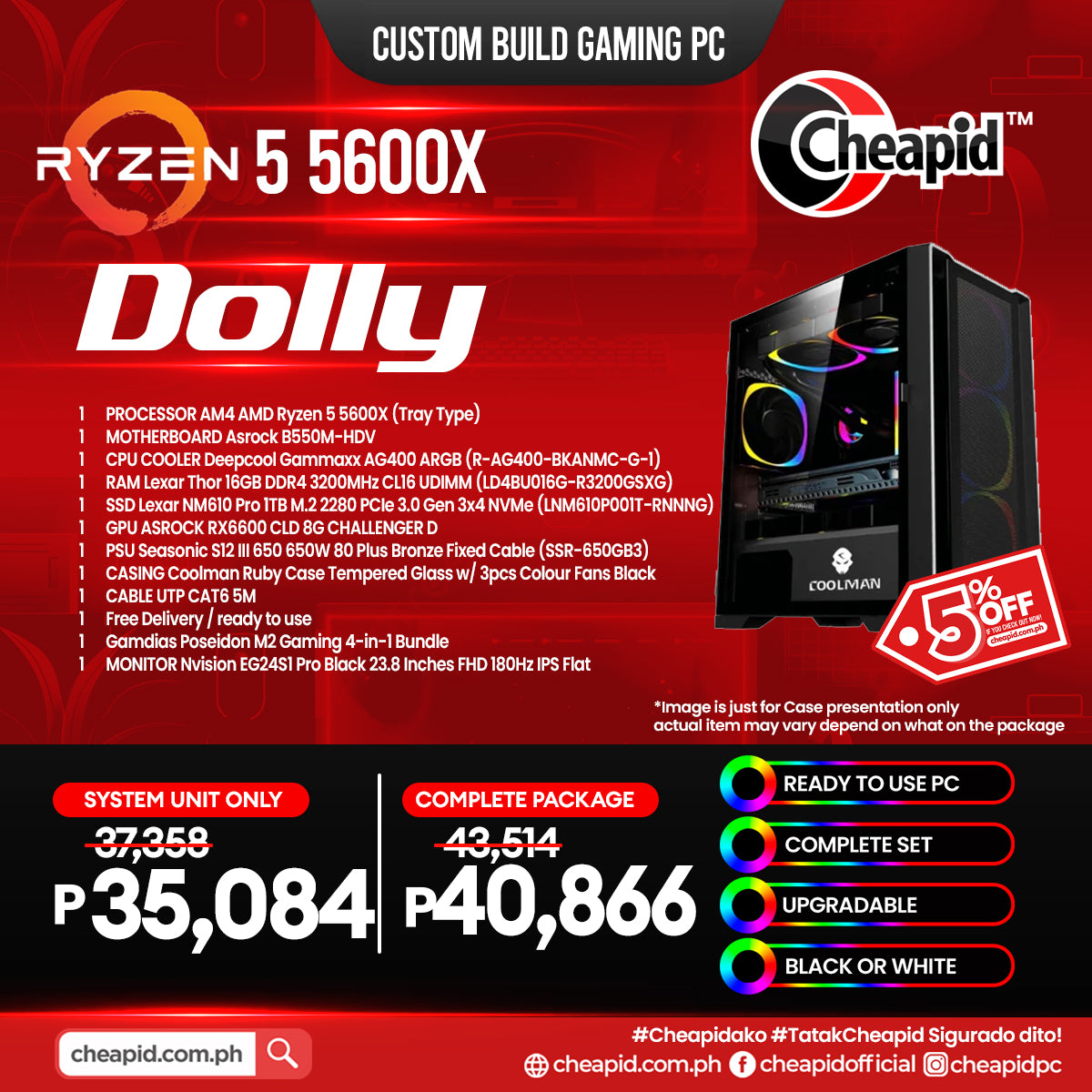 Dolly - Custom Build Gaming PC