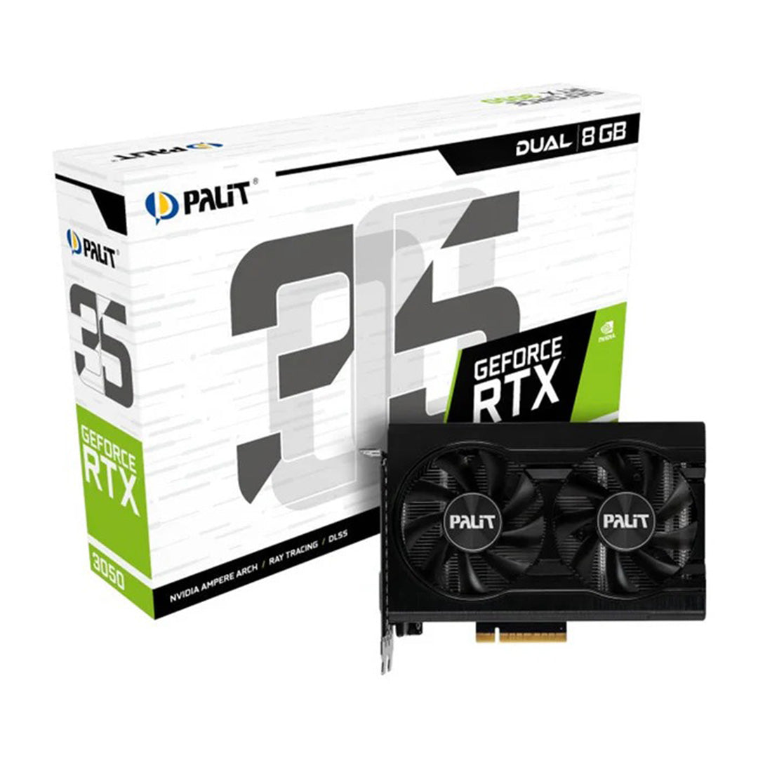 GPU Palit RTX3050 Dual 8GB GDDR6 128bit Graphic Card (NE63050018P1-1070D)