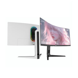 HKC MG34H2UW 34" White WQHD 2K Ultra Wide VA Curved