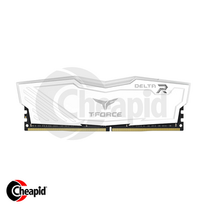 Team Elite T-Force Delta RGB 16GB (2x8GB) DDR4 3600MHz Desktop Memory - White (TF4D416G3600HC18JDC01)