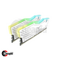 Team Elite T-Force Delta RGB LED 16GB (2x8GB) DDR4 3200MHz Desktop Memory - White (D8GBX23200W)