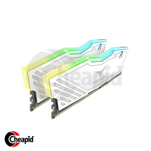 Team Elite T-Force Delta RGB LED 16GB (2x8GB) DDR4 3200MHz Desktop Memory - White (D8GBX23200W)