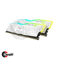 Team Elite T-Force Delta RGB LED 16GB (2x8GB) DDR4 3200MHz Desktop Memory - White (D8GBX23200W)