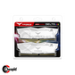 Team Elite T-Force Delta RGB LED 16GB (2x8GB) DDR4 3200MHz Desktop Memory - White (D8GBX23200W)