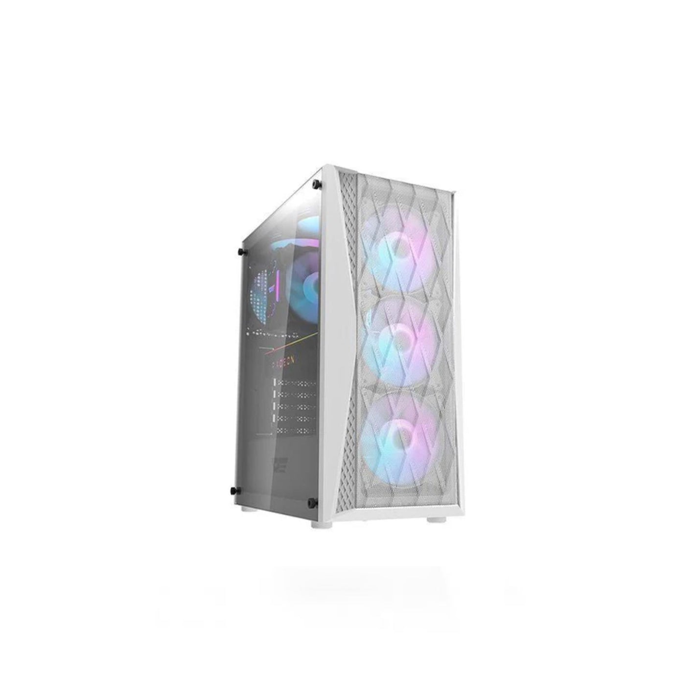 darkFlash DK352 Plus White with 4pcs ARGB Fans ATX Casing