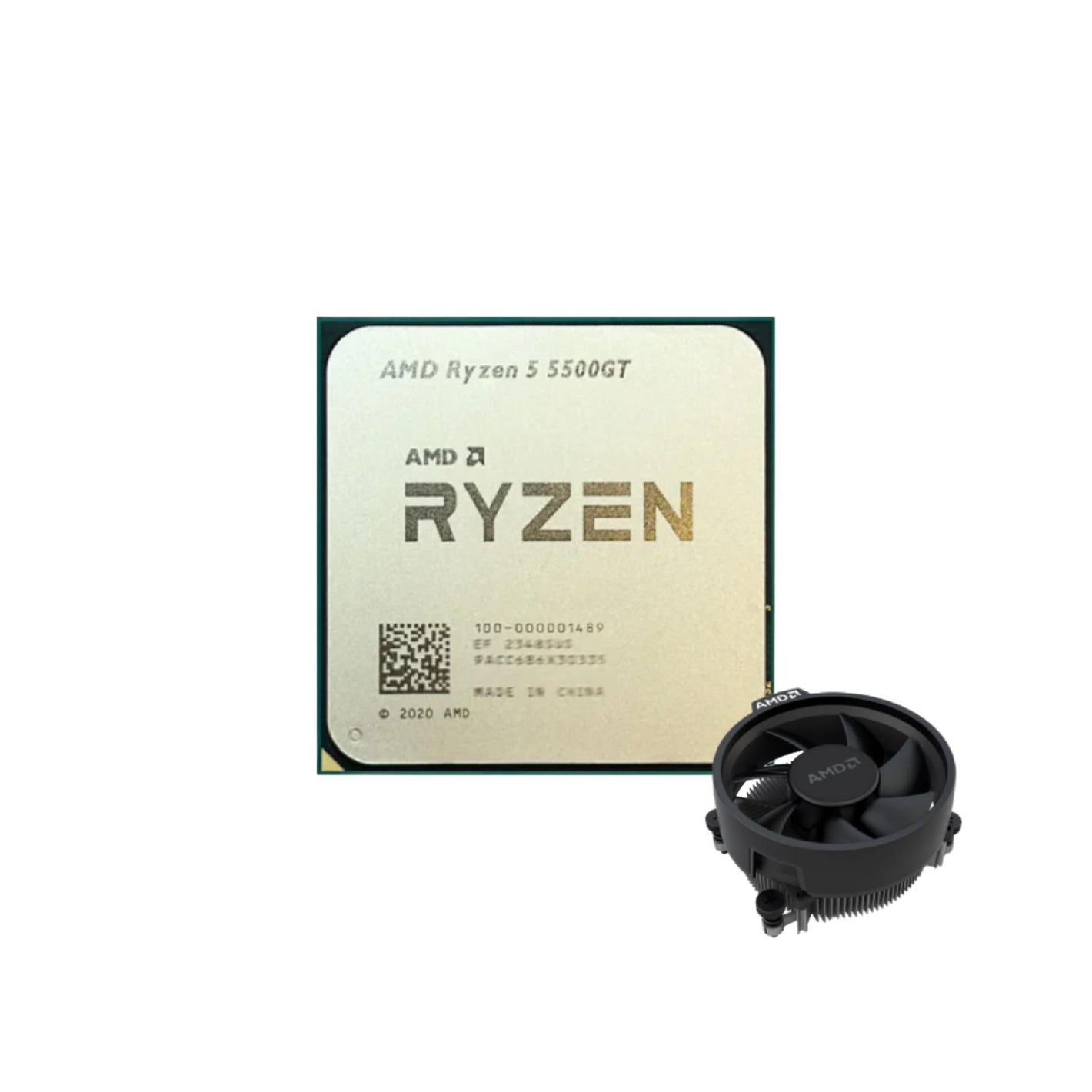 AMD RYZEN 5 5500GT  MPK NO BOX WITH FAN AND GPU