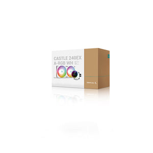 Deepcool Castle 240EX A-RGB AIO White Liquid CPU Cooler (DP-GS-H12W-CSL240EX-AR-WH)