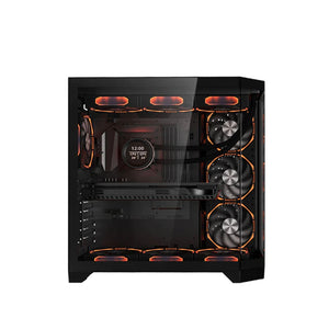 CASING Coolman Spectra 3 Sided HD Glass Panels Black