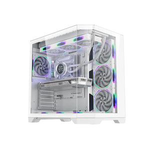 CASING Coolman Spectra 3 Sided HD Glass Panels White