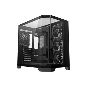 CASING Coolman Zentra-Luxe 3 Sided HD Glass Panels Black