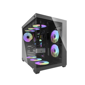 CASING darkFlash C285P V2 Tempered Glass  (Black) ATX