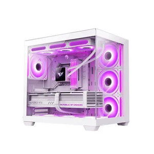 CASING darkFlash C285P V2 Tempered Glass (White) ATX
