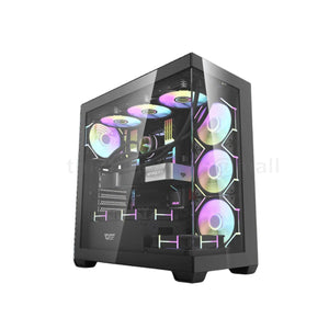 CASING darkFlash DF DS900 AIR  Tempered Glass (Black) ATX