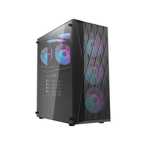 CASING darkFlash DK352 MESH (BLACK WITH 4PCS ARGB FANS) ATX