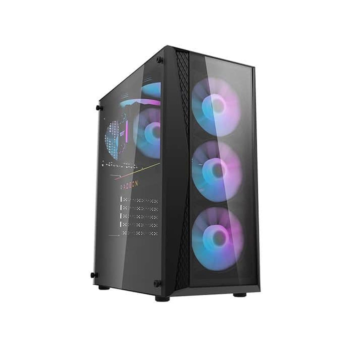 CASING darkFlash DK352 PLUS (BLACK WITH 4PCS ARGB FANS) ATX