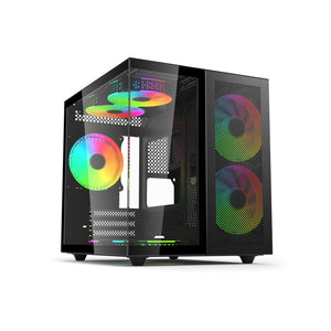 CASING INPLAY Seaview Series Seaview Pavillion With 3ARGB Fans, Dual Glass | Black