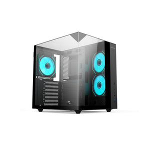 CASING INPLAY Seaview Series Seaview Summer With 3 ARGB Fans, Three Glass | Black