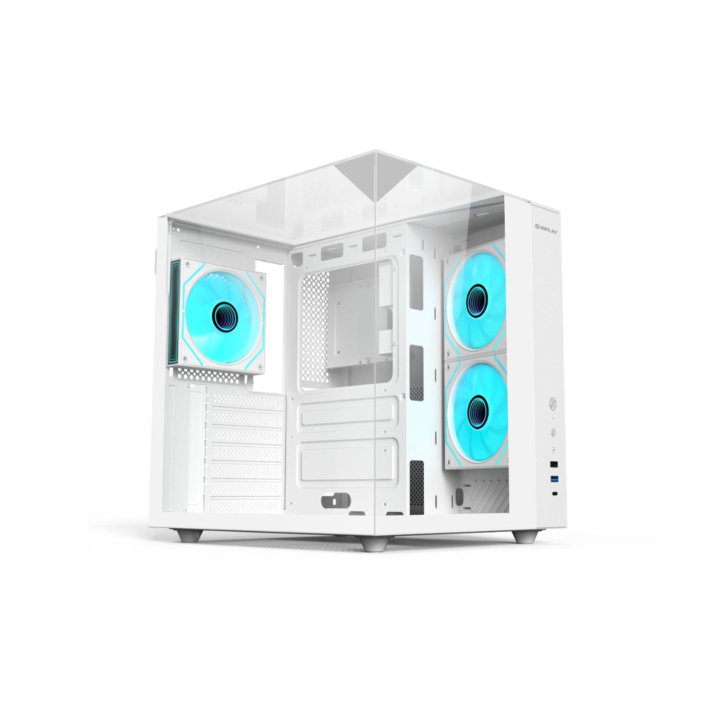 CASING INPLAY Seaview Series Seaview Summer With 3 ARGB Fans, Three Glass | White