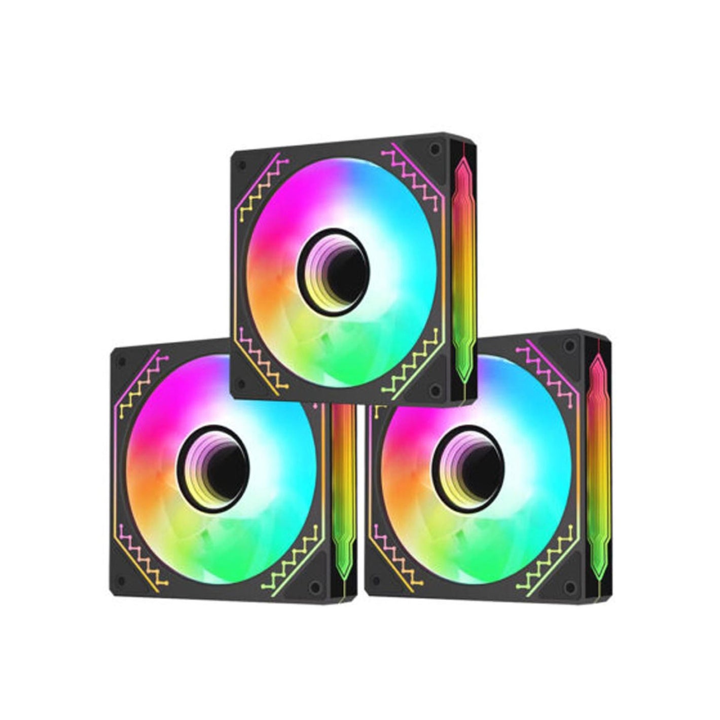 COOLER FAN Coolman CM-03 3in1 ARGB Fan Black