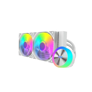 CPU COOLER darkFlash AQUAGLOW DG240 ARGB (WHITE) AIO