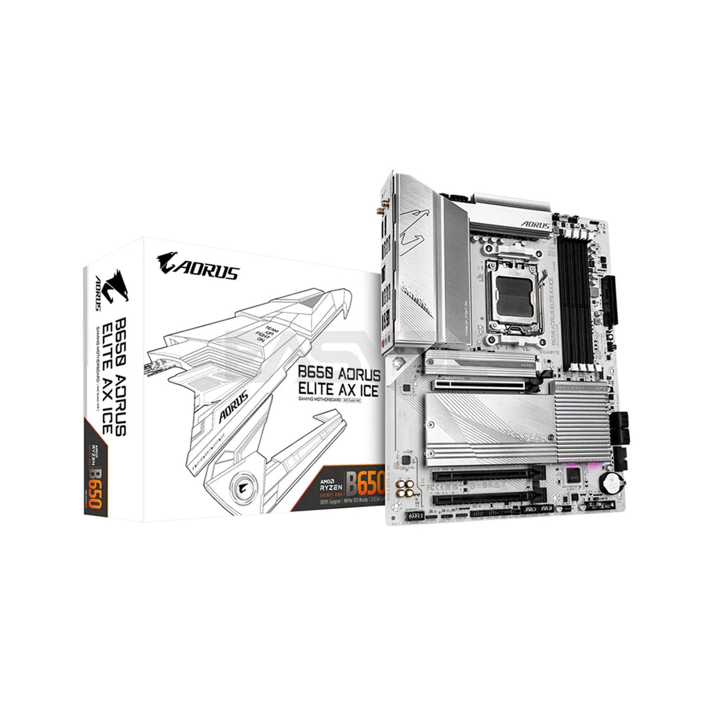 GIGABYTE GA-B650M-A-ELITE-AX-ICE   *WHITE* ATX MOTHERBOARD