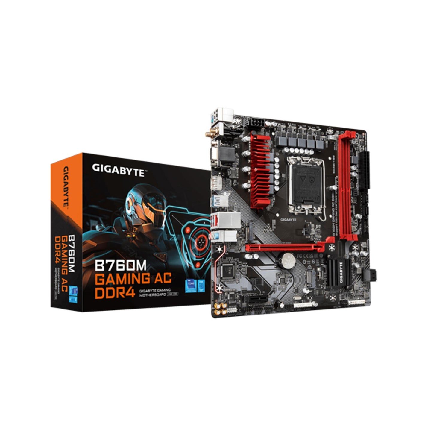 GIGABYTE GA-B760M-GAMING-AC-DDR4 WiFi 14th/13th/12th processors