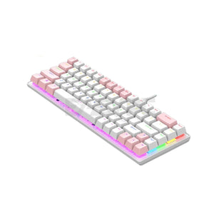 Keyboard Inplay NK680 68Key Mechanical Keyboard Red Switch | Hot Swappable Mix Pink White
