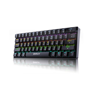 Keyboard Inplay NK688 68Key Mechanical Keyboard Blue Switch Black