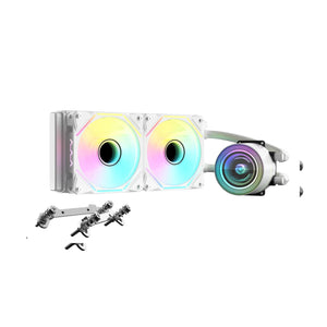 Liquid CPU Cooler Inplay Seaview 240 Pro White Liquid CPU Cooler