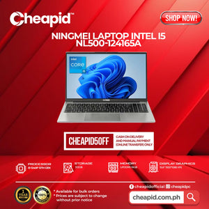 INTEL 


Ningmei Laptop Intel i5 1240P / 15.6" / D5 SO-
DIMM/
16GB / 512GB
Model : NL500-
124165A